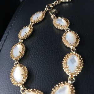 Kendra Scott Gold and White Bracelet